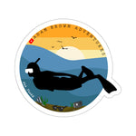 River Diving Sticker